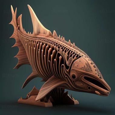 3D model Paramonacanthus cryptodon (STL)